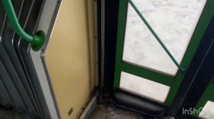 Автобус Лиаз 6213 гармошка следует по маршруту №6.