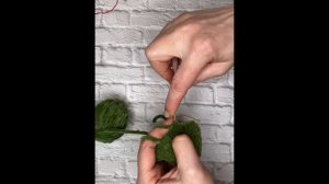 МК крючком Брелок "Жабка"