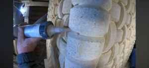 Как приготовить затирку печи.Затирка плетеного кирпича.