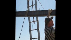 Мини подъёмный кран из лесенки