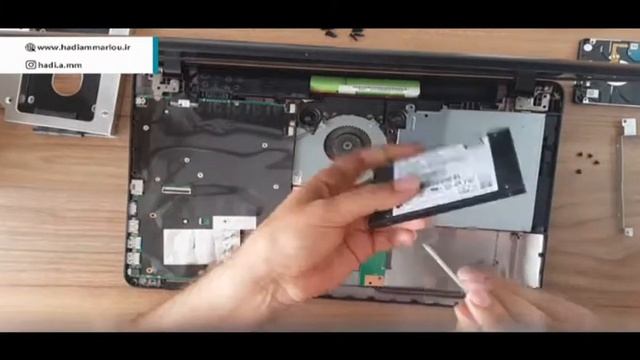 ASUS A540 disassembly & install SSD hard смотреть онлайн