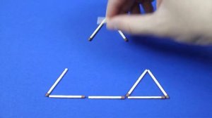 Головоломки со спичками 101. Передвиньте 3 спички, чтобы получить 3 треугольника