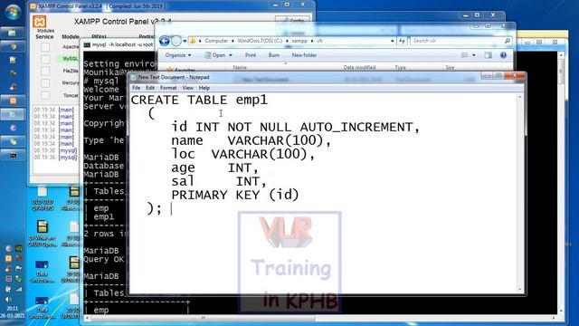 Running SQL File sql videos in Telugu 23