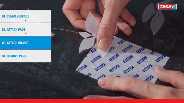 tesa® How To Use Double-Sided Adhesive Pads for Transparent & Glass смотреть онлайн