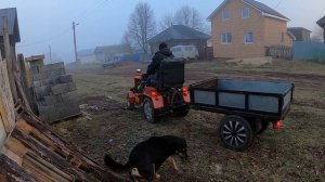 Гараж из керамзитобетонных блоков по деревенски