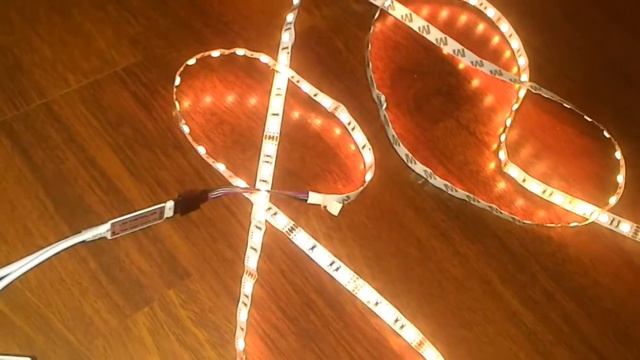 Светодиодная RGB лента LED SMD 5050 с ИК пультом управления и LED драйвером. смотреть онлайн