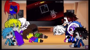 Реакция UnderTale НА Murderer Time Trio Phase 1-3 (все 3 части в 1)