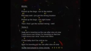 The Beatles - One After 909 (How to Play with Jam Track-Lyrics-Guitar Chords)