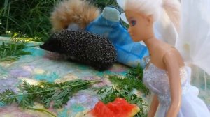 ТЕАТР ЗВЕРЕЙ ПРО КОТА И ПРО ЕЖА! ежик малыш и стишок для детей CAT AND HEDGEHOG poems for children