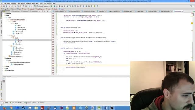 Multiplatform Libgdx Gamedev Tutorial - part 8 - Implementing enemy attacks смотреть онлайн