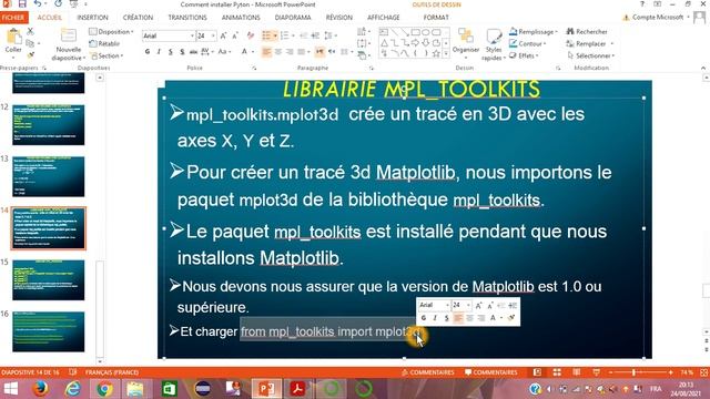 Programmer avec Python : Tracer des courbes de fonctions en 3D avec la Bibliothèque mpl_toolkits 1/