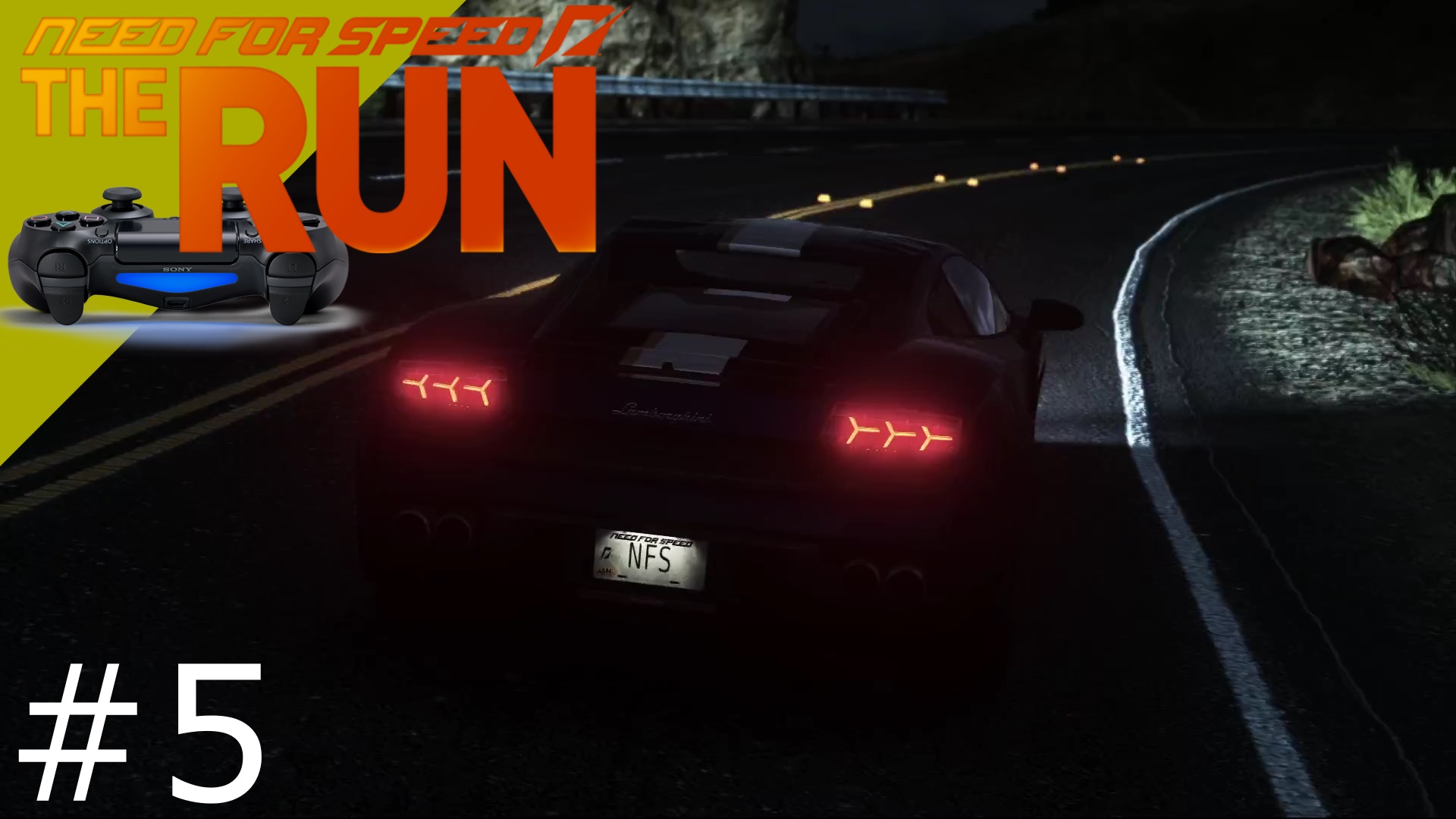 Need For Speed - the RUN #5 Lamborghini Gallardo - DESERT HILLS - Позиция в гонке 109 | Dualshock 4