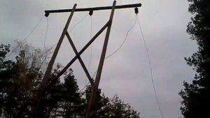 Демонтаж опоры 35 кВ