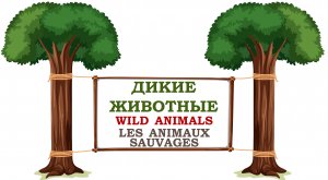 Wild animals for kids in Russian Vocabulary for kids Les animaux en russe Дикие животные.
