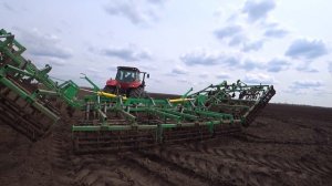 Культивация по пахоте! Трактор CASE IH MAGNUM 340 культиватор KPG 11.