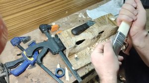 деревянный вкладыш на ножны. Изготовление