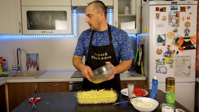 ЗАПЕКАНКА картофельная с курицей.