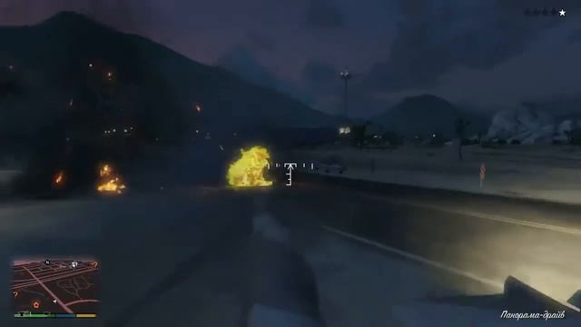 GTA V - Тревор на танке против копов