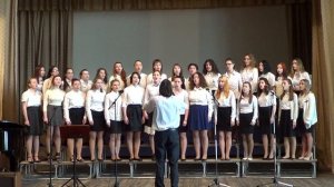 Хор студентов ТПК, экзамен 51 группы "В синем море", Г. Глиэр
