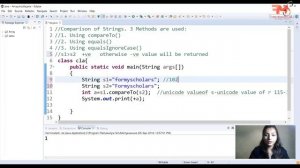 #39 Comparison of Strings | compareTo(), equals() ,equalsIgnoreCase() Methods  | CORE JAVA | Hindi