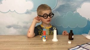 Взлетающая Ракета опыты научный набор игрушка открываем - Launch Rocket Science kit toy unboxing