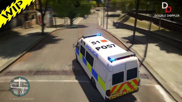GTA IV Mod - British Police Car Pack - Mercedes-Benz Sprinter Van ► WIP
