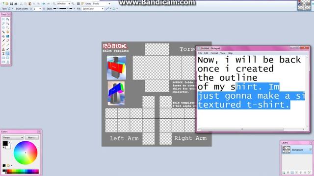 Roblox Tutorials: How to make good quality/textured clothing (paint.net) смотреть онлайн