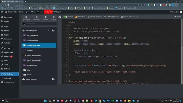 Debugging PHP with BugFu and WPCodeBox