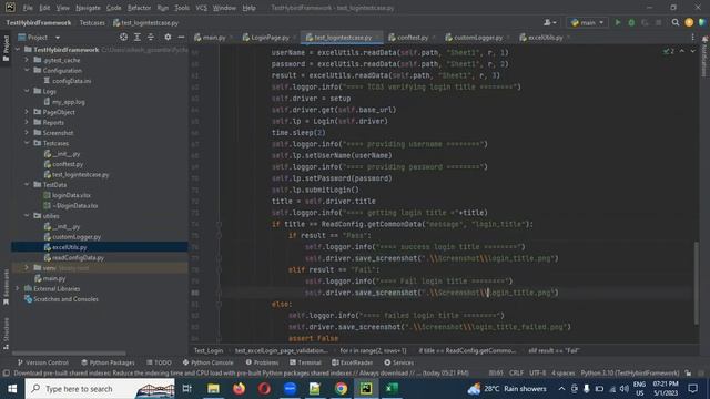 Part 3: Hybrid Framework with Selenium Python | Pytest | pytest html | Parallel | Screenshot