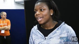 Post-race with Asha Phillip | Indoor British Athletics Trials 2014 | @MissAshaPhilip