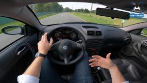 Alfa Romeo GT 3.2 V6 | REVIEW on AUTOBAHN [NO SPEED LIMIT] by AutoTopNL
