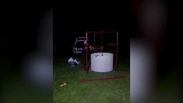 Установка для копки колодца и монтажа бетонных колец