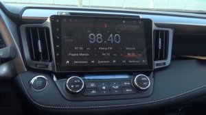 8-ядерная Android-магнитола в RAV4 2018 года выпуска - съемки при ярком солнечном свете