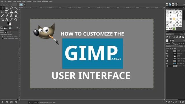 Customize Gimp User Interface | Gimp Interface Tutorial