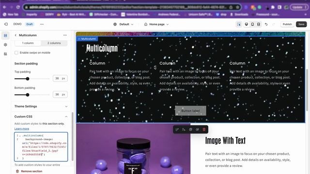 Custom CSS: Adding a Background Image To A Shopify Section смотреть онлайн