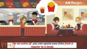 ORDERING FOOD. AT FAST FOOD RESTAURANT