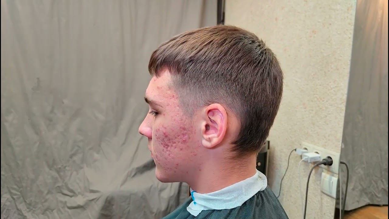 стрижка мужская, коррекция спустя почти 2 месяца смотреть онлайн