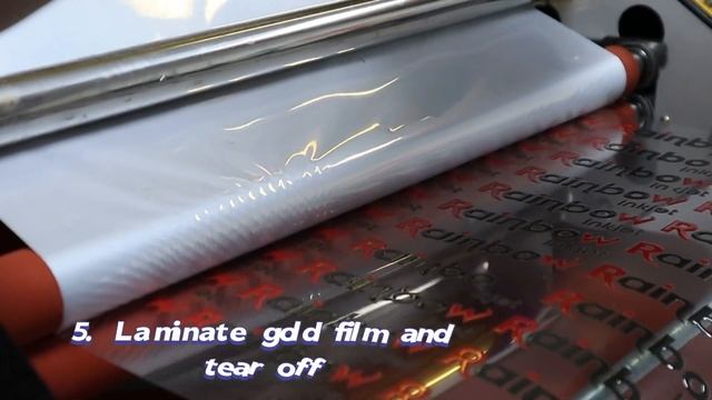 How to Make Metallic Gold Foil UV DTF Sticker with UV Printer and Laminator