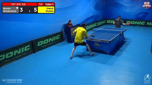 01:00 Roman Shtukovanyi 2-3 Oleksii Shelest West 5 WIN CUP 03.11.2022 | TABLE TENNIS WINCUP