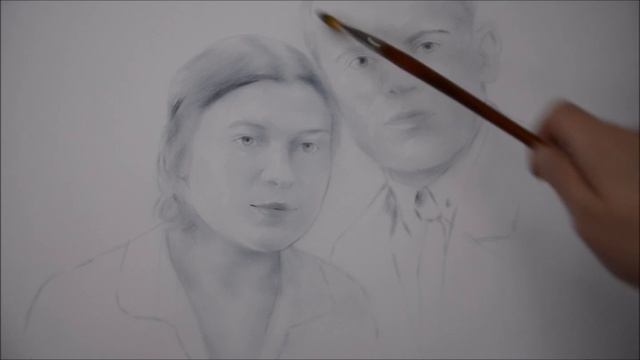 Портреты сухой кистью смотреть онлайн