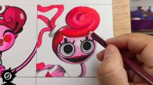 Drawing Monsters Cartoon Vs Realistic [ POPPY PLAYTIME ]