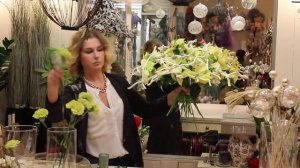 Мастер-класс флориста Виктория Орлова. Новогодний букет на каркасе из веточек Кува