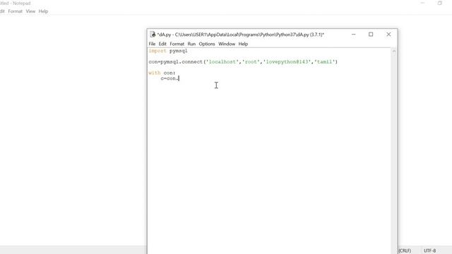 Python MySQL Example in Tamil