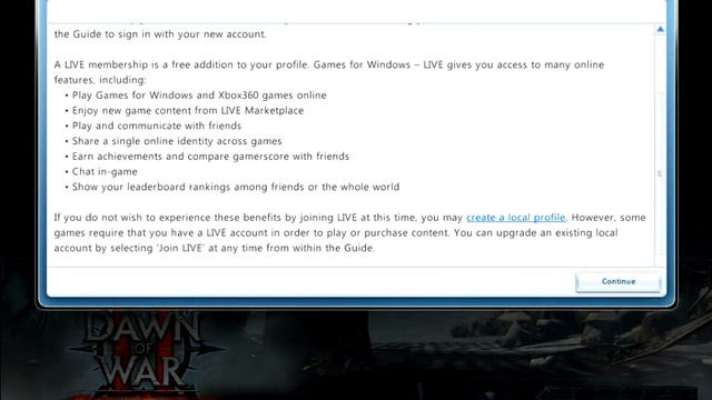 Tutorial Offline account on Games for Windows Live