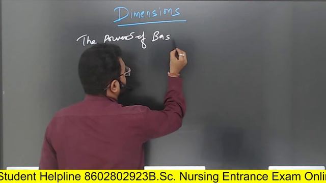 BSc Nursing Entrance Exam 2024 Physics UNIT, DIMENSION & ERROR ANALYSIS English class 5 CH 3 смотреть онлайн