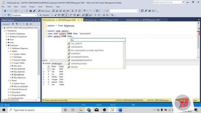 SQL Tutorial 21| Using Case | Tamil