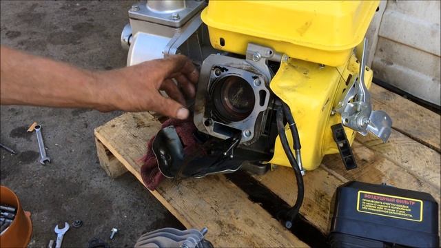 Мото-помпа ,замена прогоревшей прокладки на двигателе!!! ,,Техник,, Ростов на Дону!,, смотреть онлайн