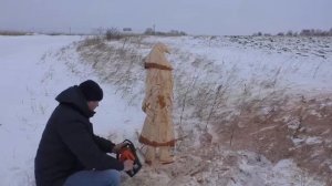 Резьба бензопилой, Идея декора из горбыля