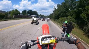 TWO DIRT BIKE ACCIDENTS HAPPENED AT ONCE!!! *Augusta 2021 Ride Out* | Leek GT