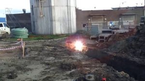 Взрыв кабеля 6000 вольт